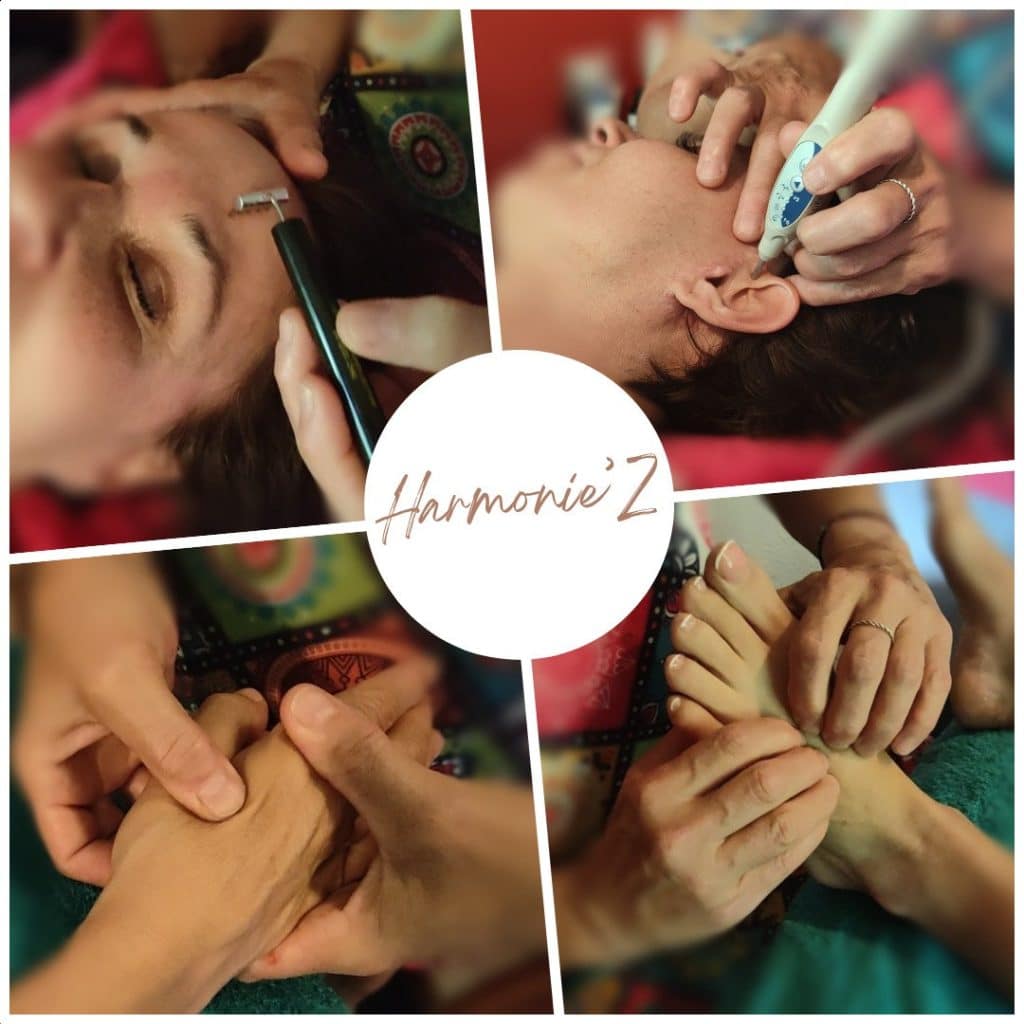 Différentes techniques de réflexologie combinée Harmonie’Z